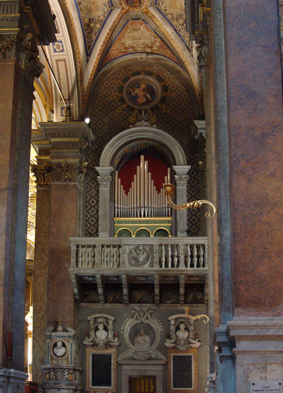 Hradetzky-Orgel in S. Maria dell&acute;Anima in Rom