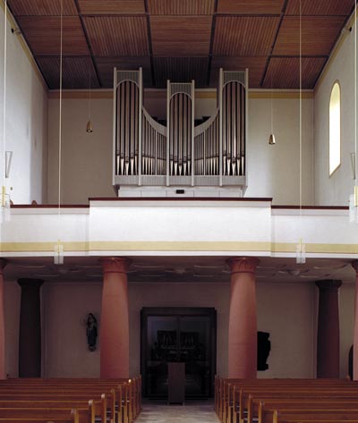 Orgel der Pfarrkirche St. Barbara in W&uuml;rzburg